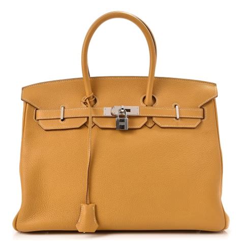 HERMES Togo Birkin 35 Curry 242563 